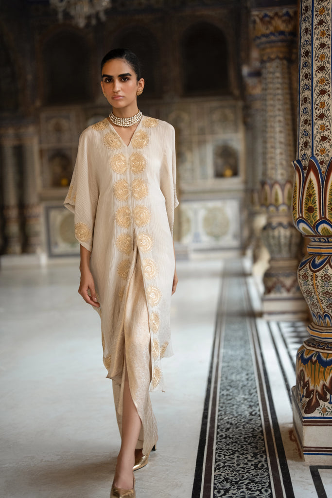 Brocade Draped Skirt dash and dot