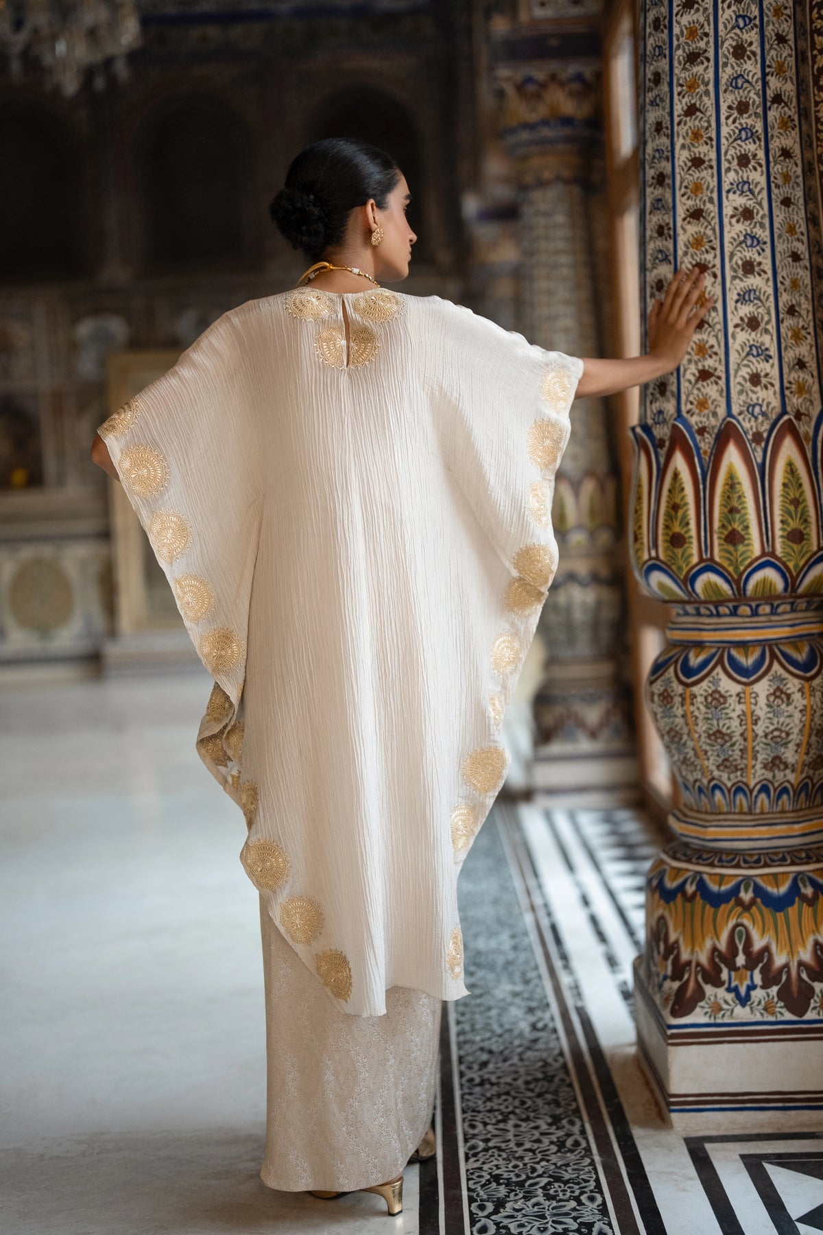 Brocade Draped Skirt