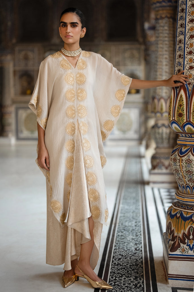 Brocade Draped Skirt dash and dot