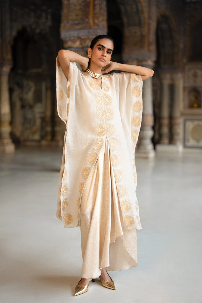 Brocade Draped Skirt dash and dot