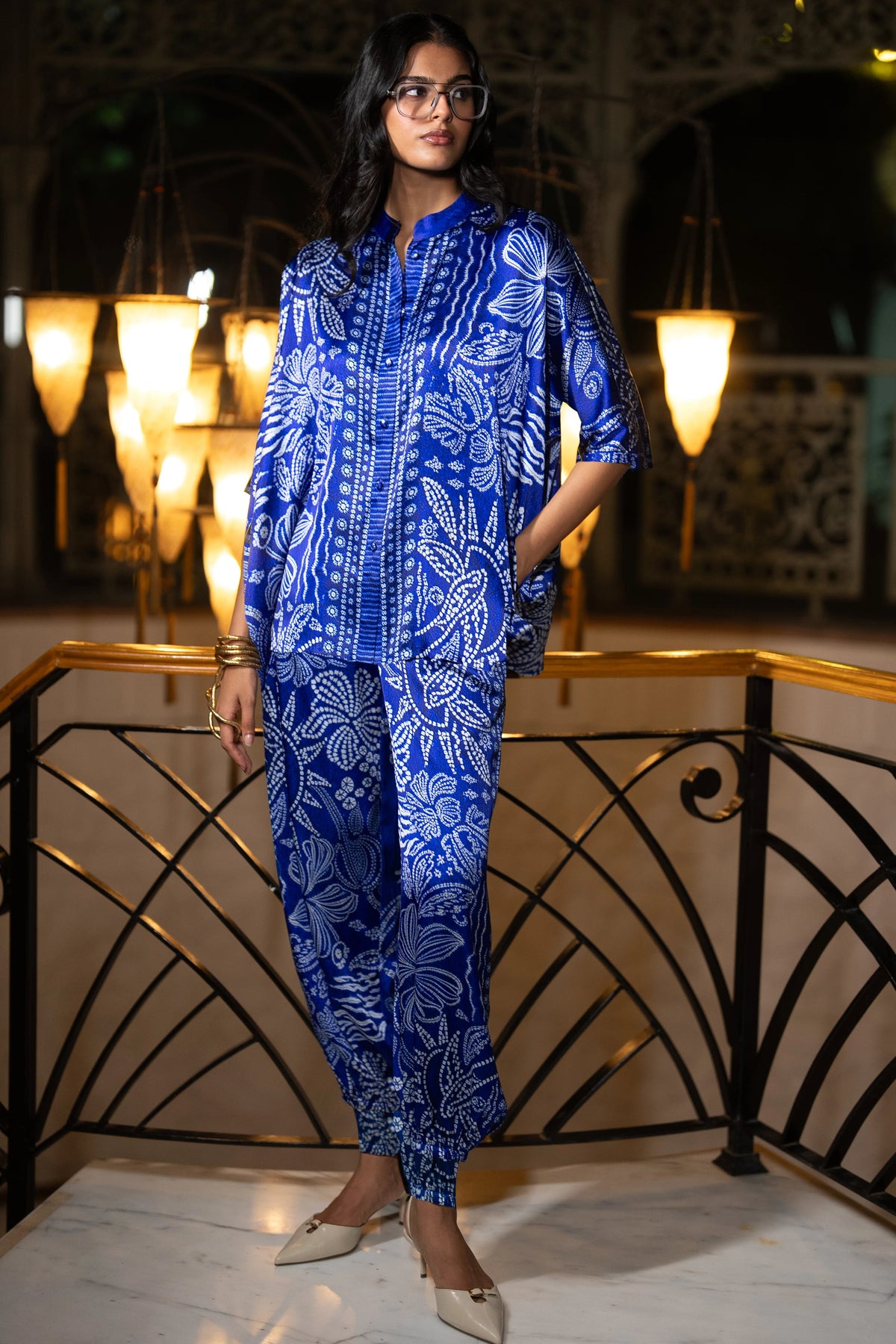 BOXY PRINT TOP & STRAIGHT PANT SET