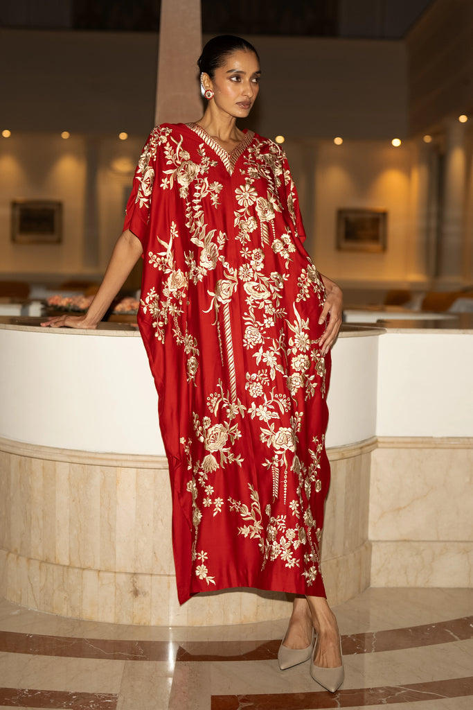 GARA STITCH KAFTAN DRESS dash and dot