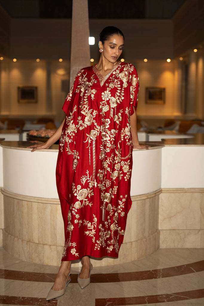 GARA STITCH KAFTAN DRESS dash and dot