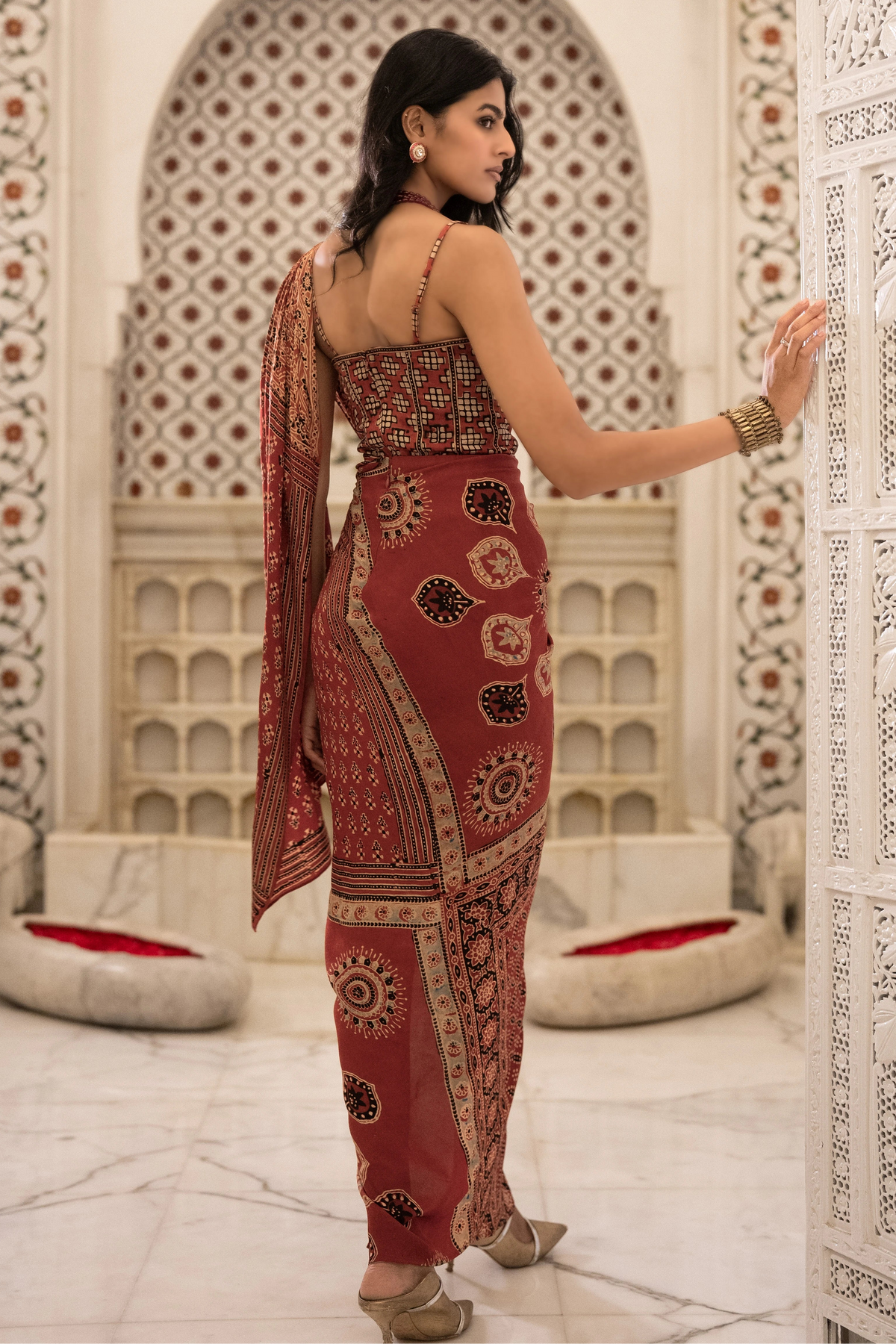 AJRAKH PRINT CORSET