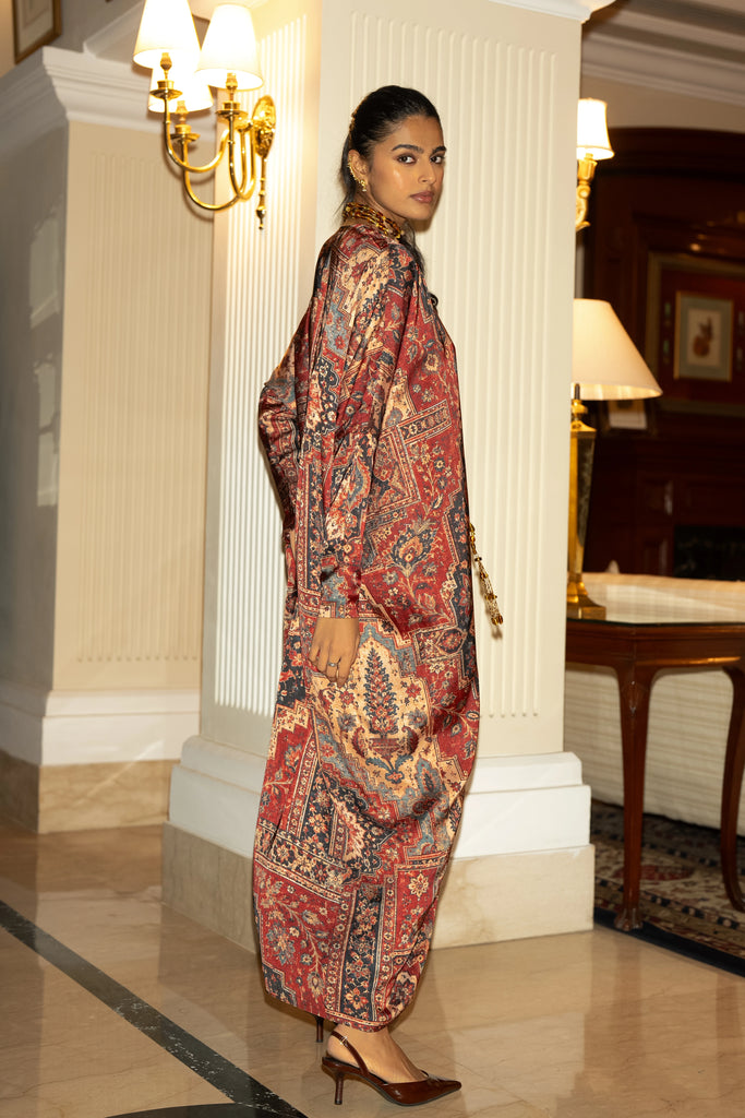KILIM PRINT KAFTAN DRESS dash and dot