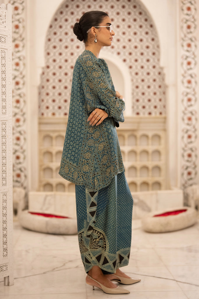 AJRAKH PRINT WIDE-LEGGED PANT dash and dot