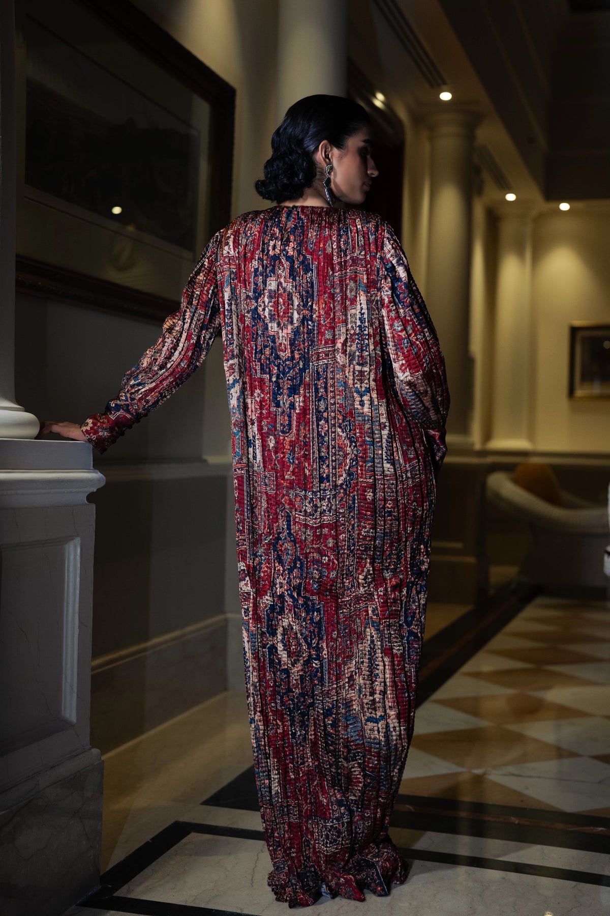 KILIM PRINTED CRUSHED MAXI