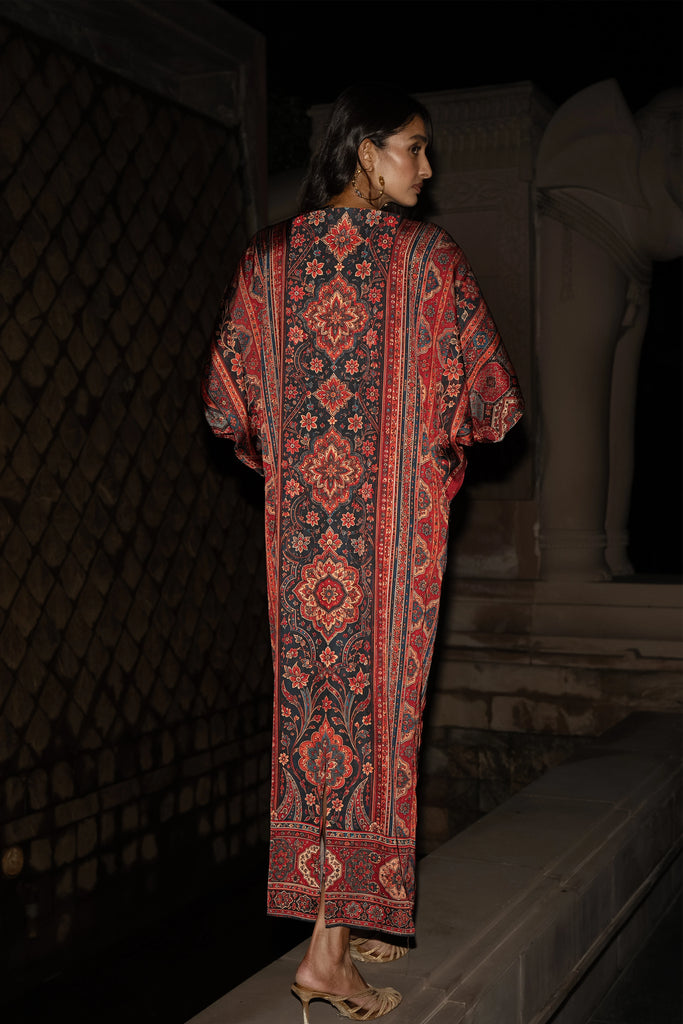 TAPESTRY PRINT KAFTAN DRESS dash and dot