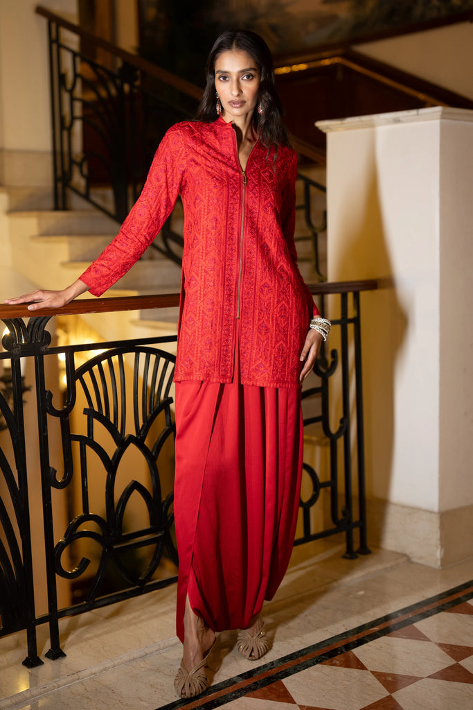PLEATED DHOTI PANT dash and dot