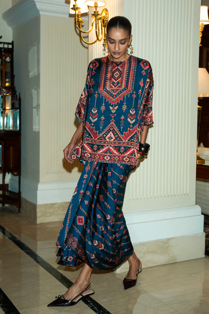 HERITAGE PRINT DRAPE SKIRT dash and dot
