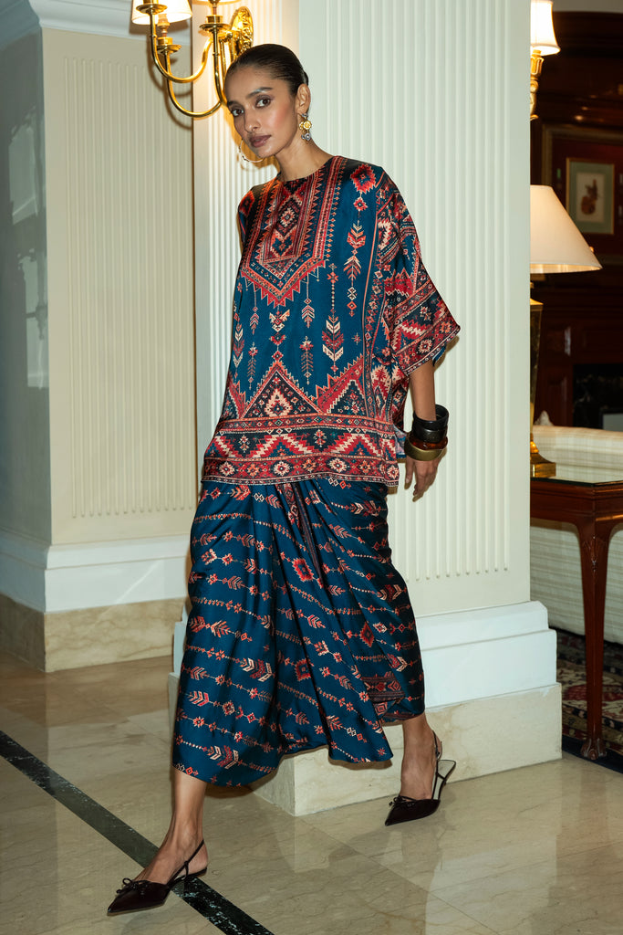 HERITAGE PRINT DRAPE SKIRT dash and dot
