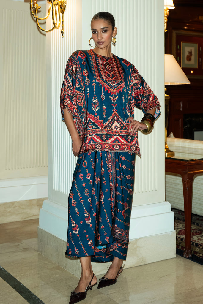 HERITAGE PRINT DRAPE SKIRT dash and dot