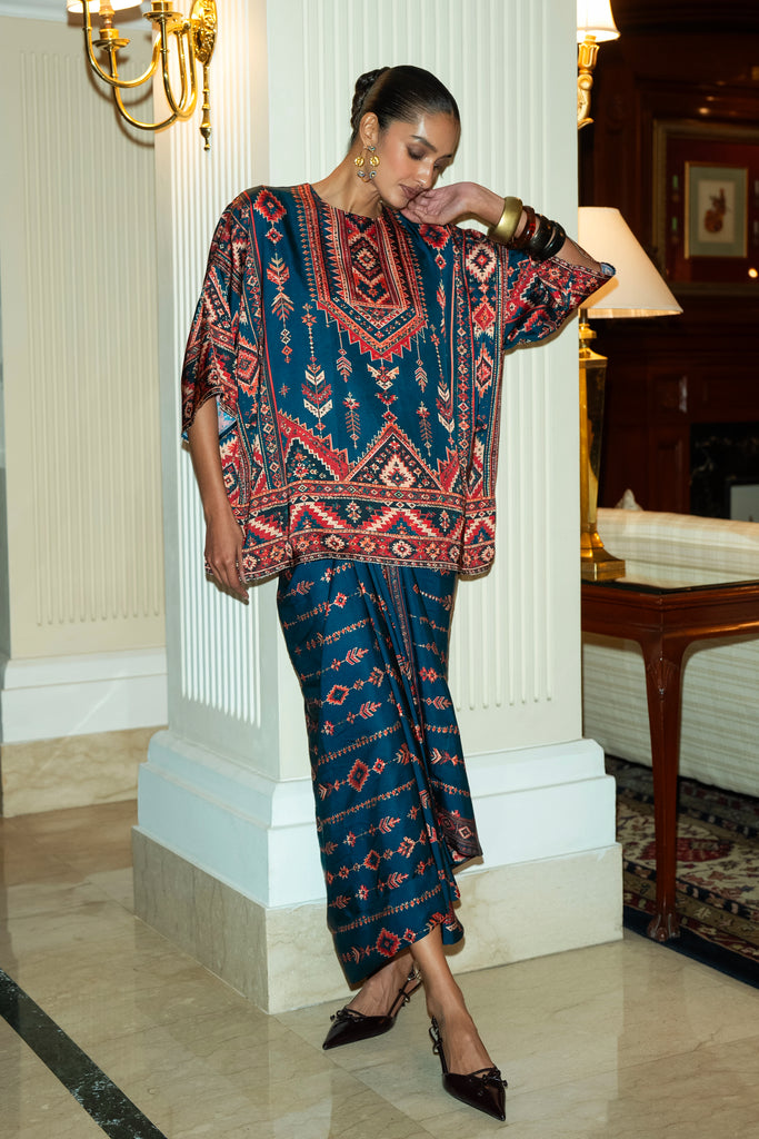 HERITAGE PRINT DRAPE SKIRT dash and dot