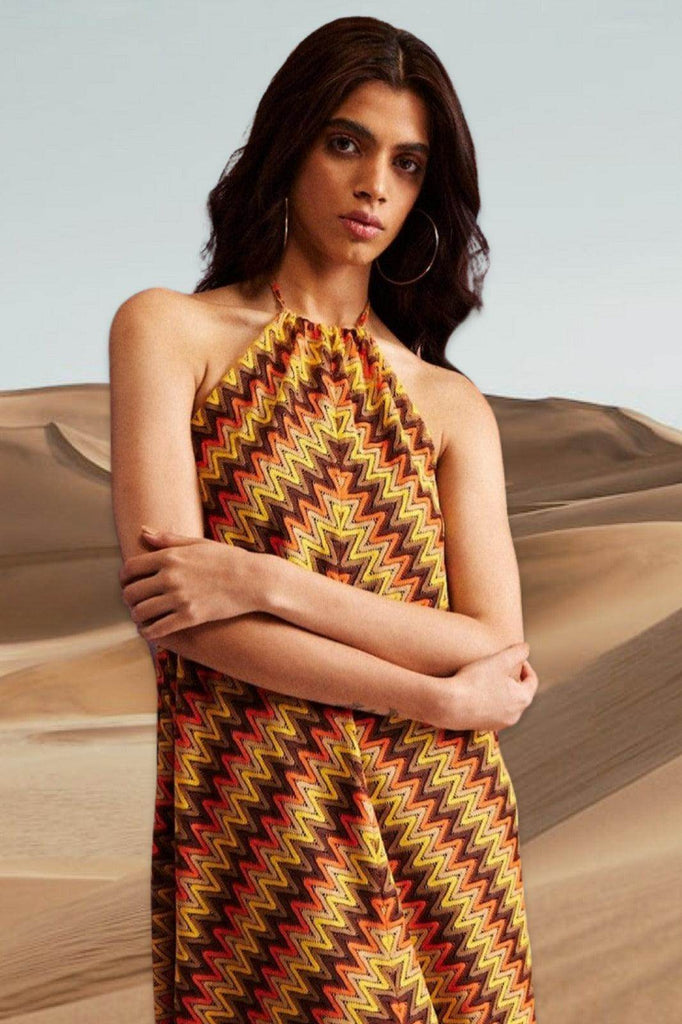 CHEVRON DRESS - dash and dot dash and dot