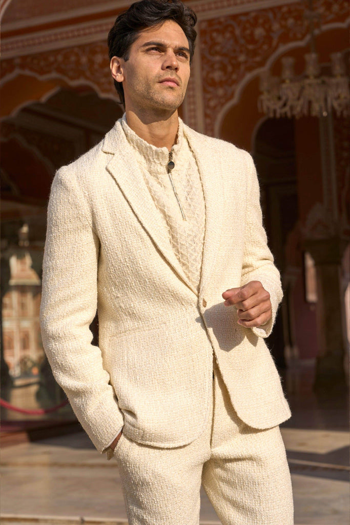 BOUCLÉ BLAZER - dash and dot dash and dot