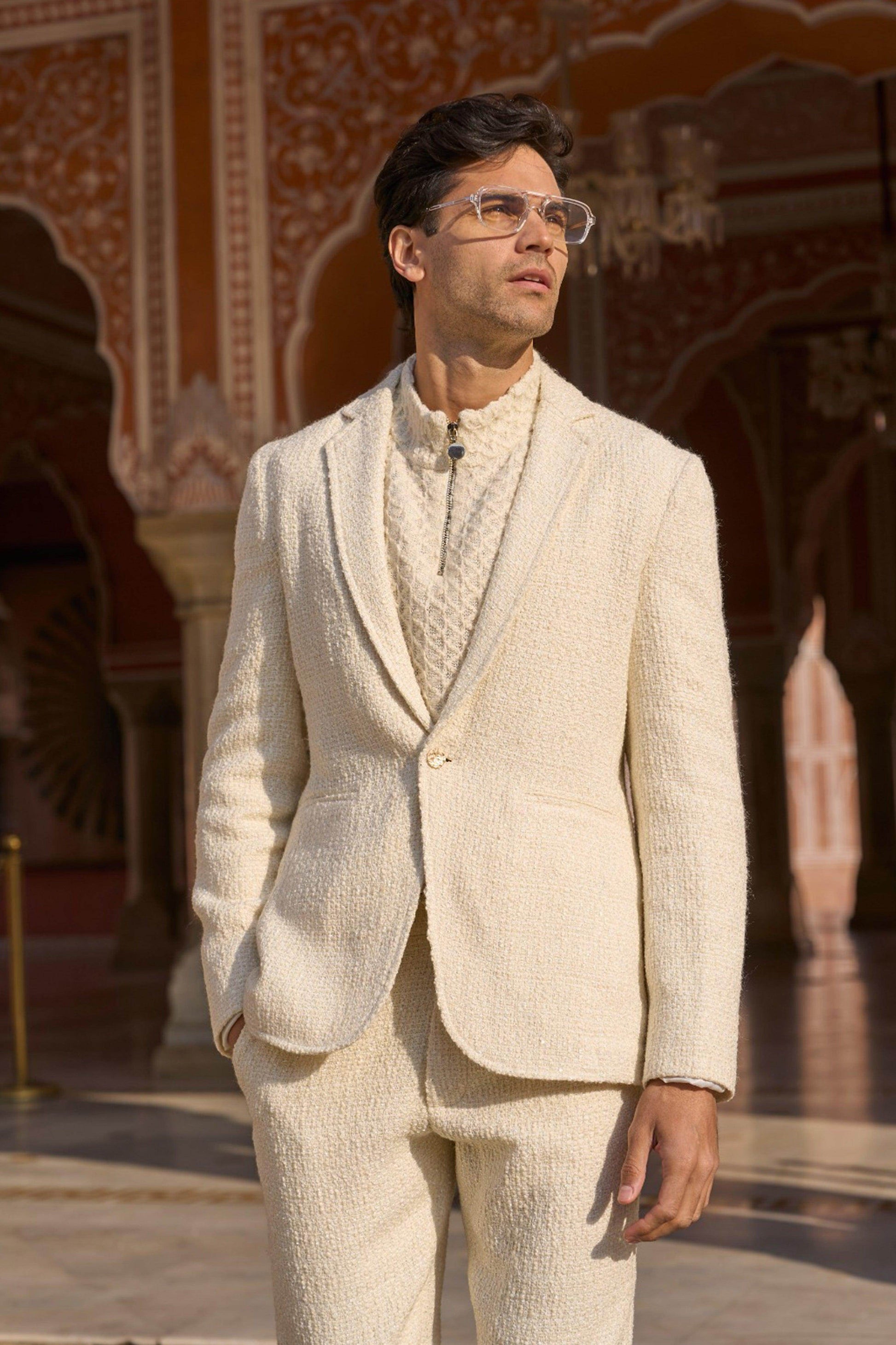 BOUCLÉ BLAZER - dash and dot