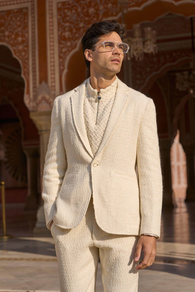 BOUCLÉ BLAZER - dash and dot dash and dot