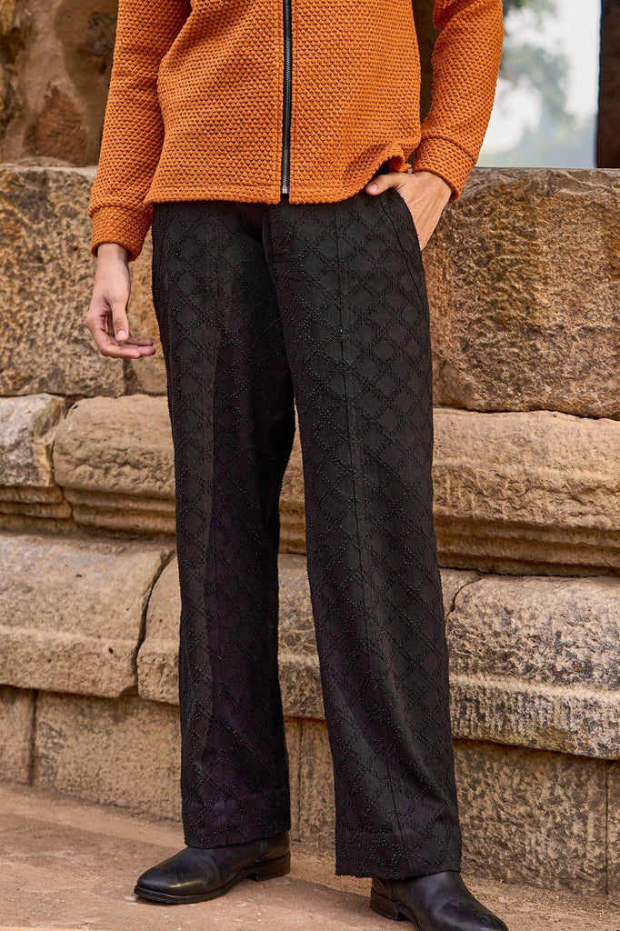 DENIM PATTERNED PANT - dash and dot dash and dot