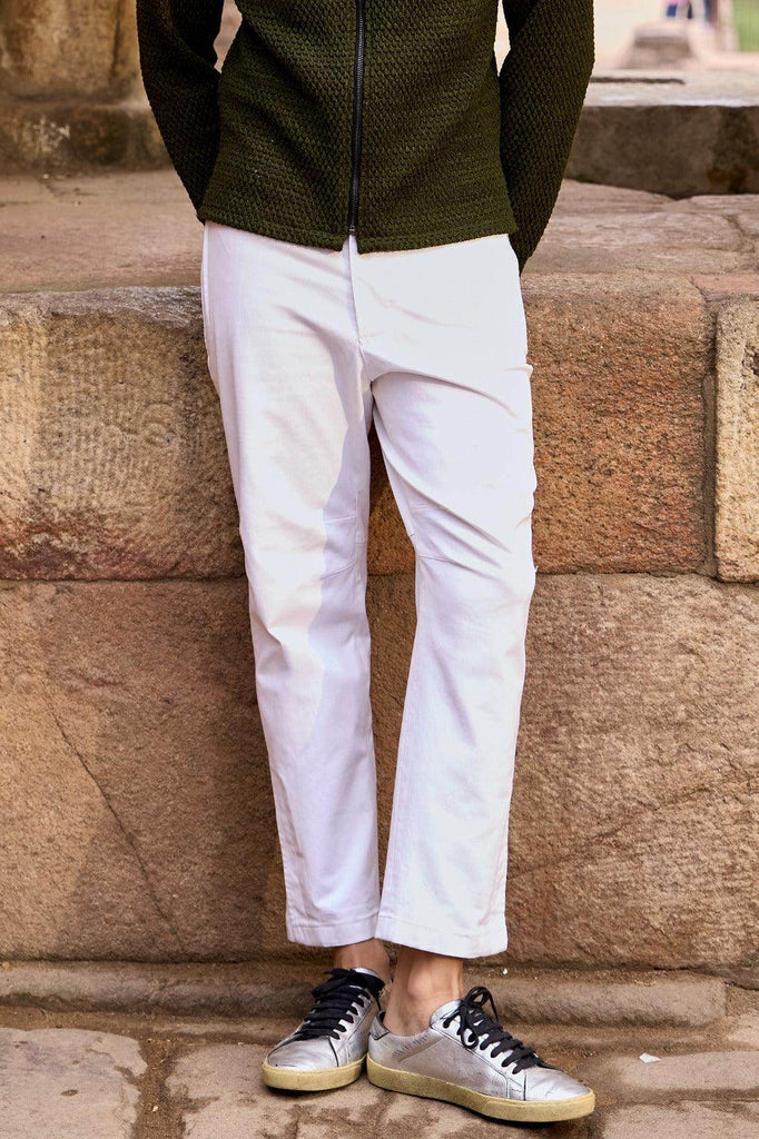 TAPERED WHITE JEAN - dash and dot dash and dot