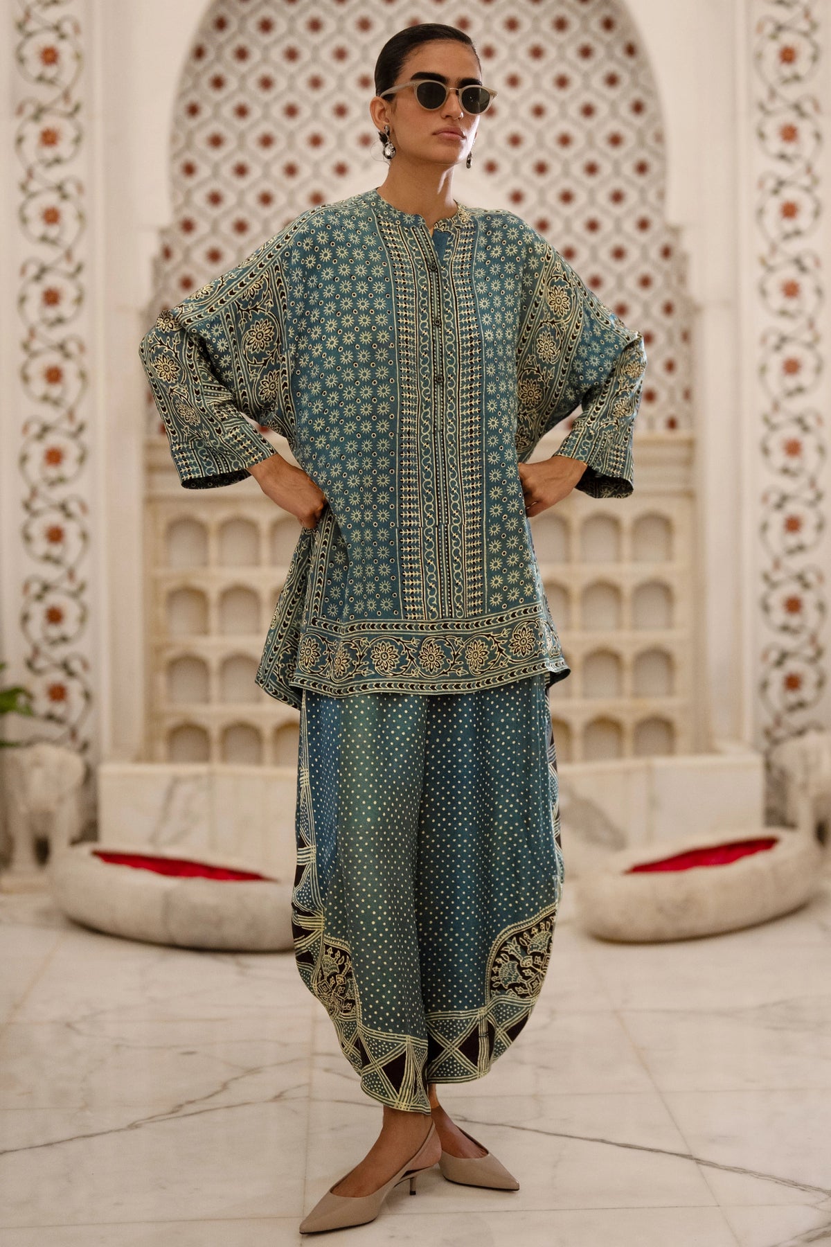 AJRAKH PRINT RELAXED FIT SHIRT