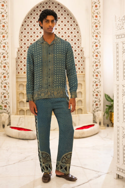 AJRAKH PRINT SHIRT & PANT SET