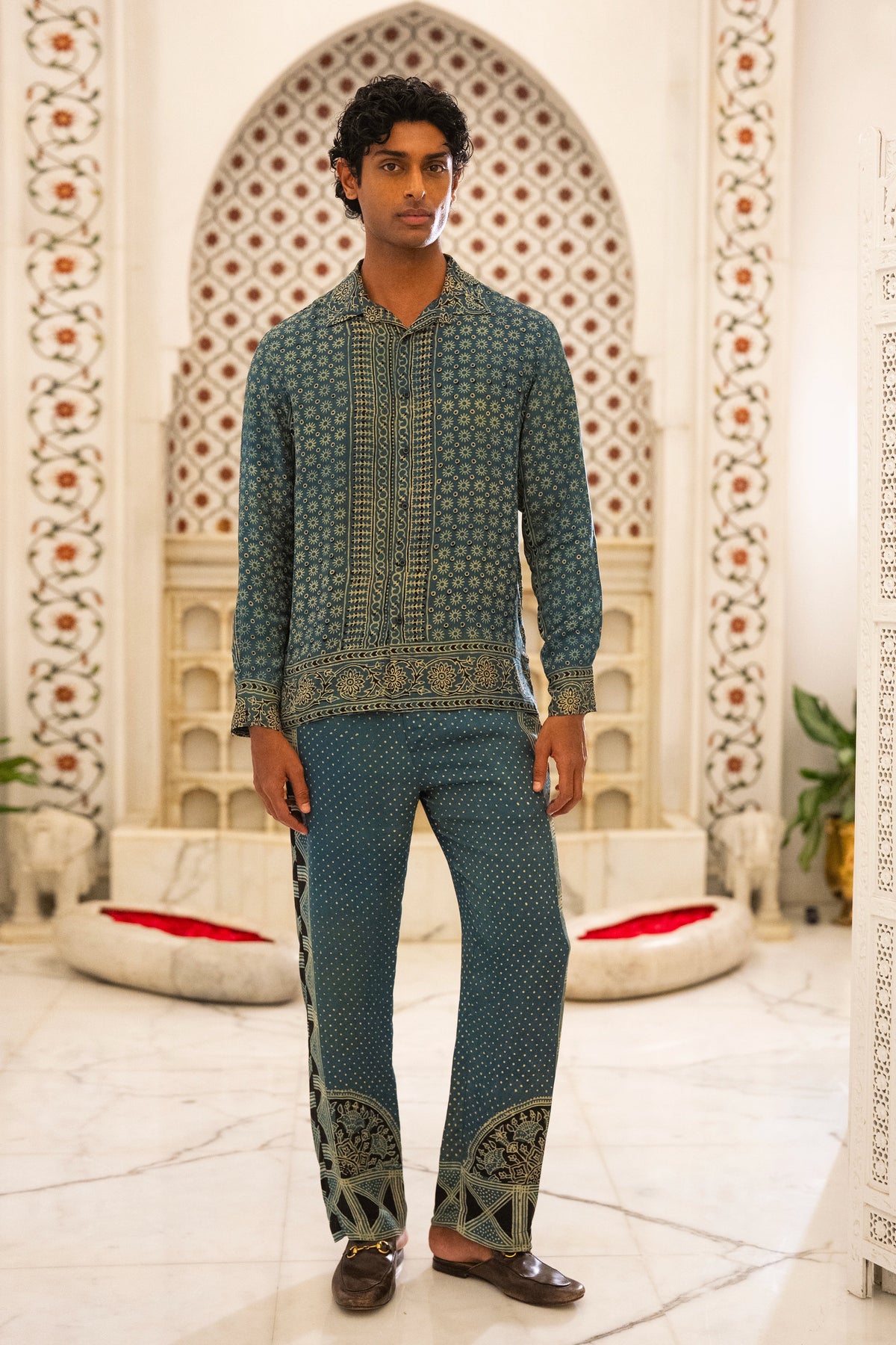 AJRAKH PRINT SHIRT