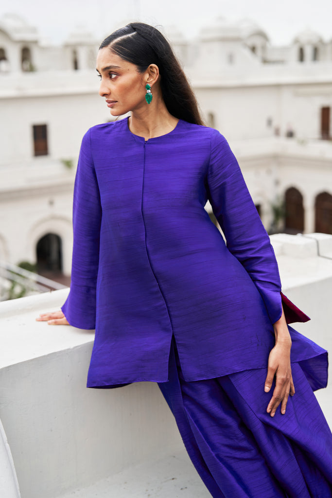 ROYAL BLUE TULIP DHOTI PANT dash and dot