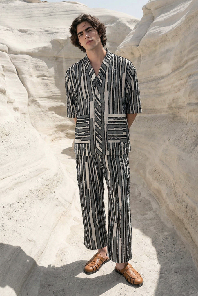 TEXTURED STRIPE PANT dash and dot