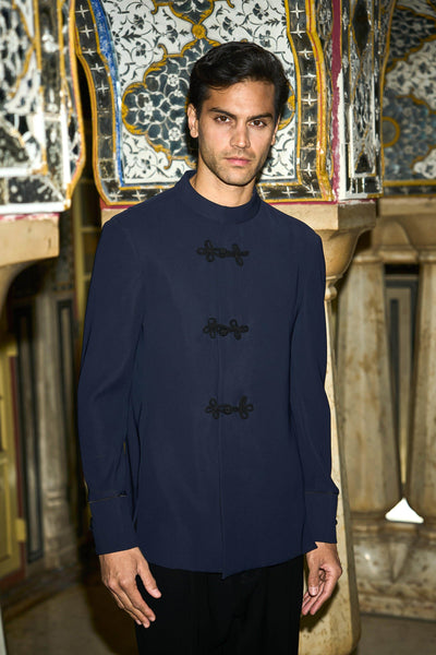 CONTRAST KNOT BUTTON SUIT - dash and dot