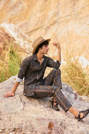 PAISLEY PRINTED PANT SET - dash and dot