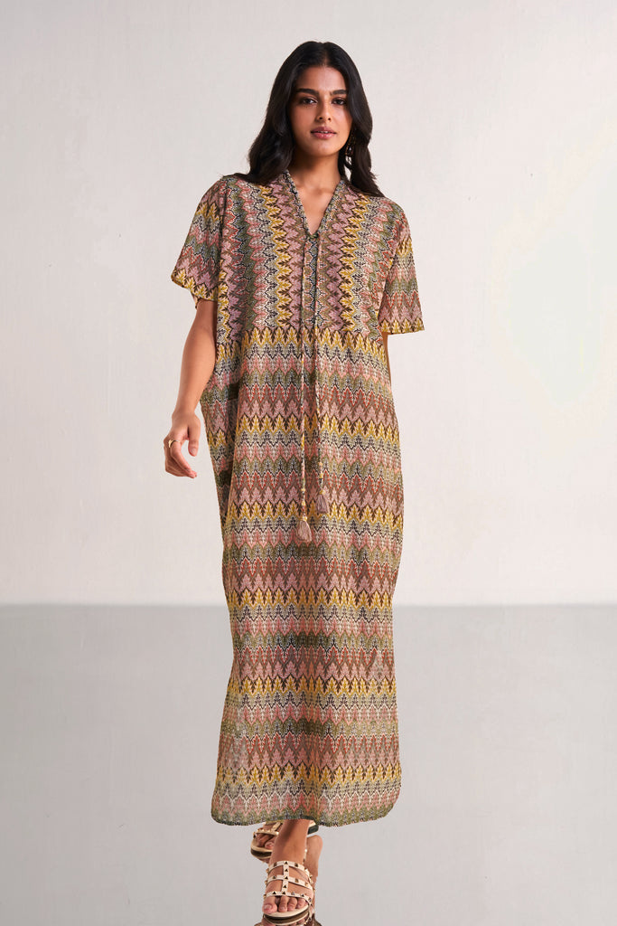 MULTICOLOUR CROCHET KNIT MAXI dash and dot