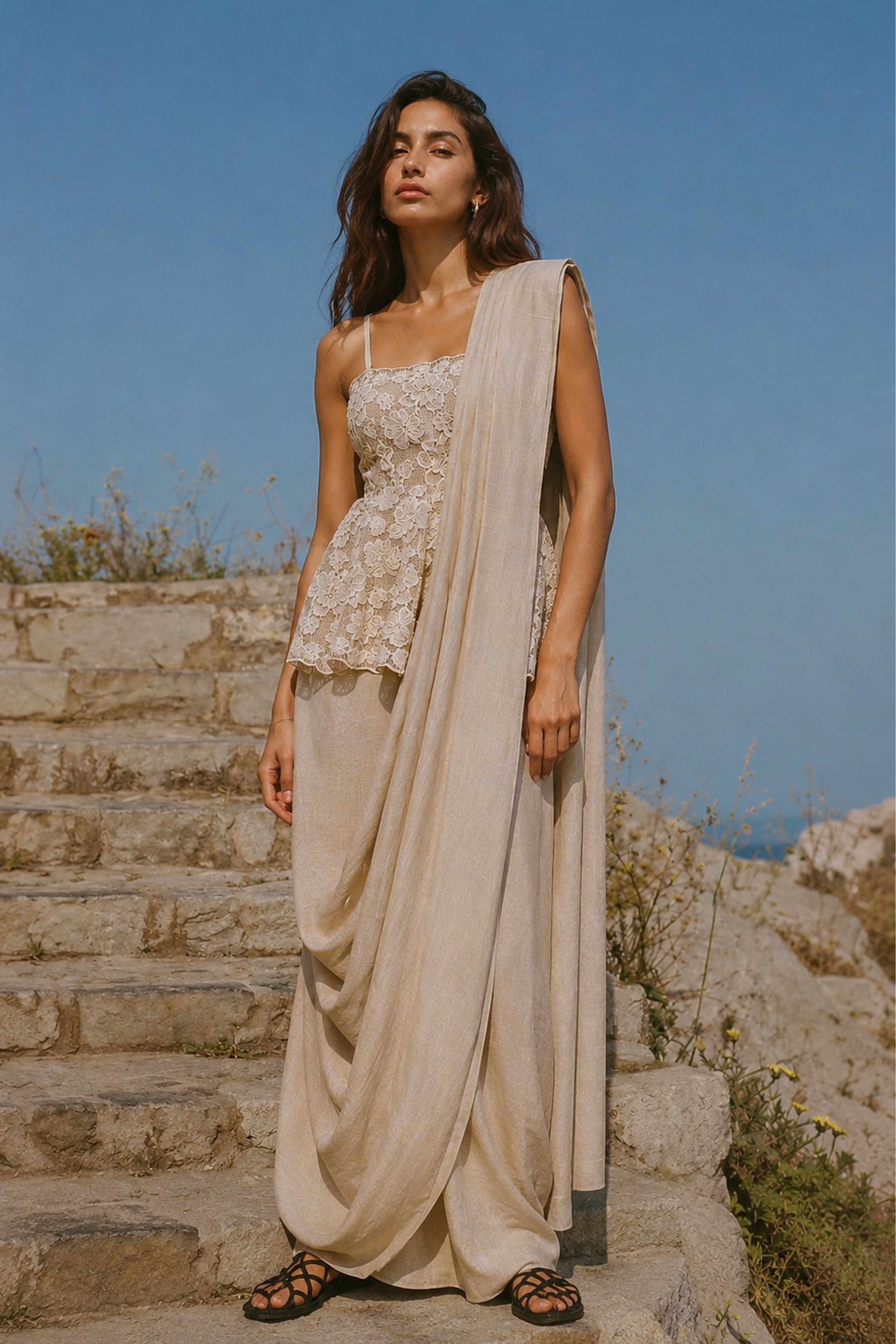 Dash and Dot - EMBROIDERED LACE PEPLUM TOP | Online Store – dash