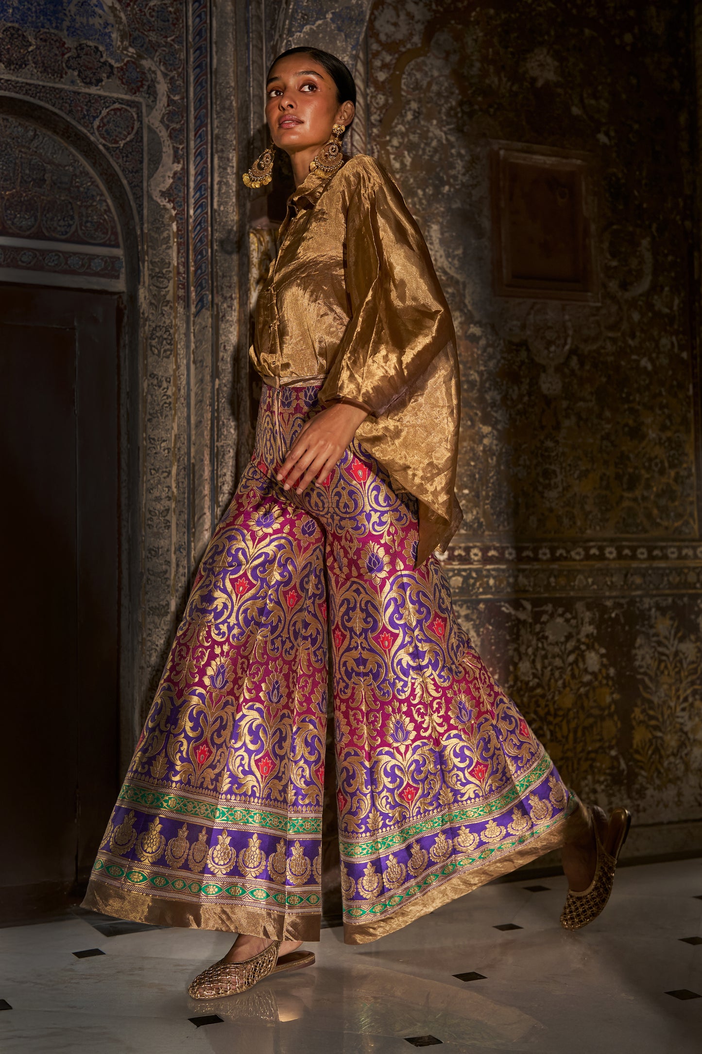 BENARES SILK BROCADE PANT