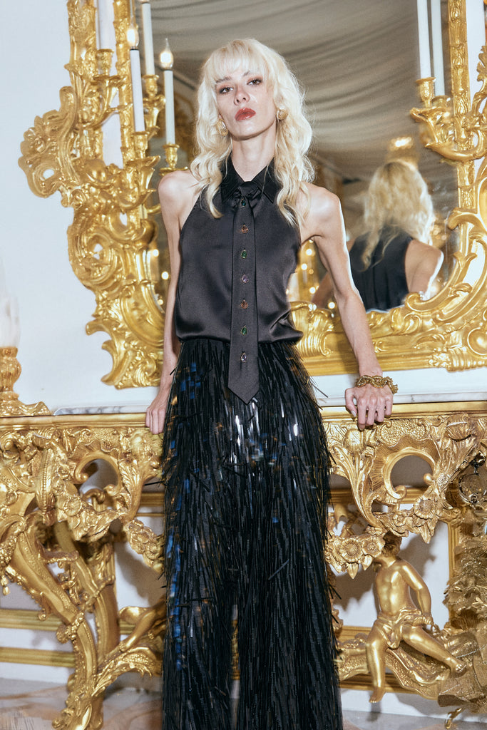 CASCADING SEQUIN FRINGE PANT dash and dot