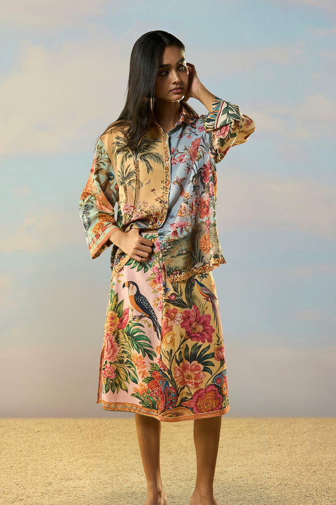 COASTAL PRINT SKIRT dash and dot