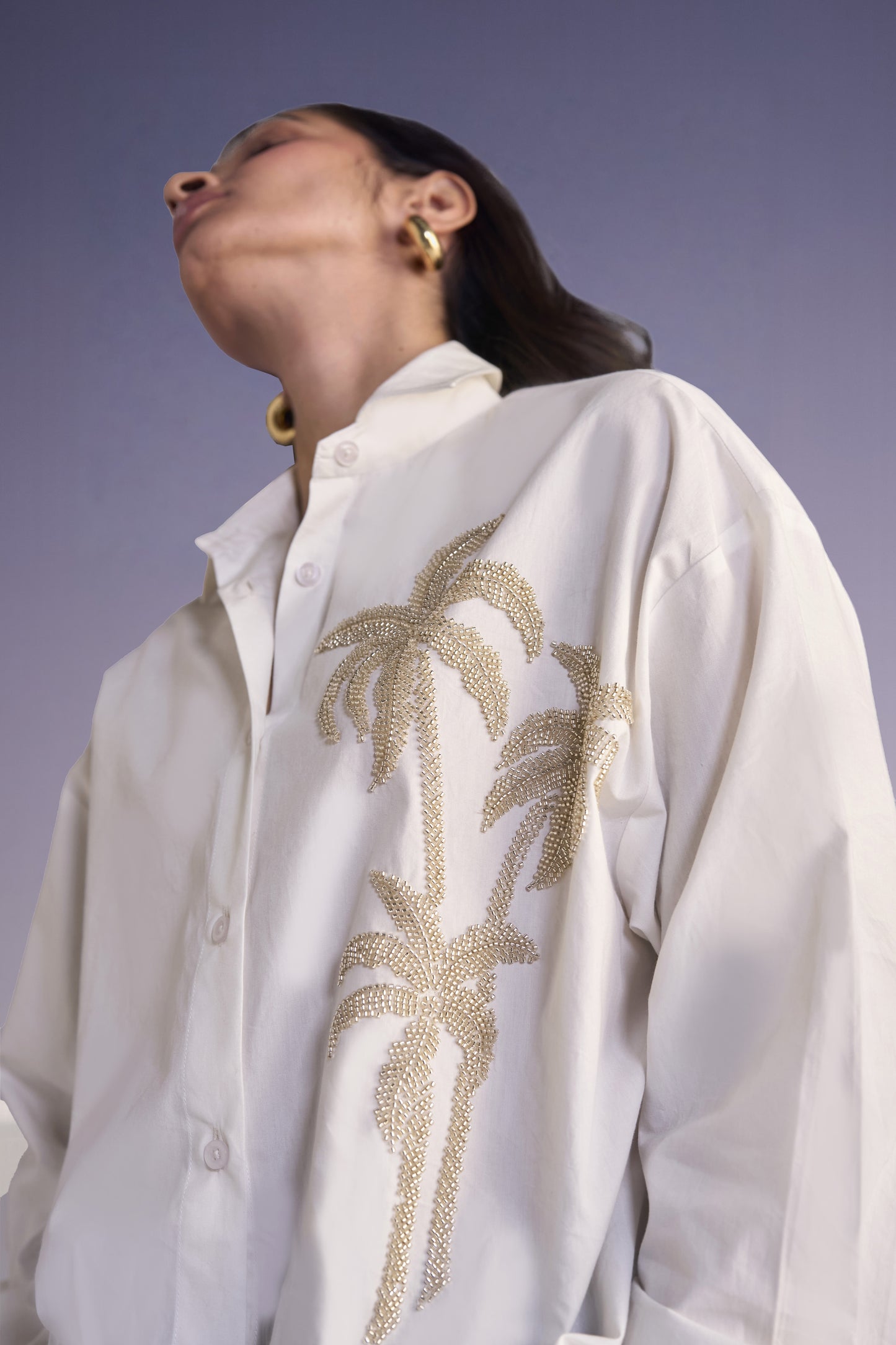 BEAD EMBROIDERED SHIRT