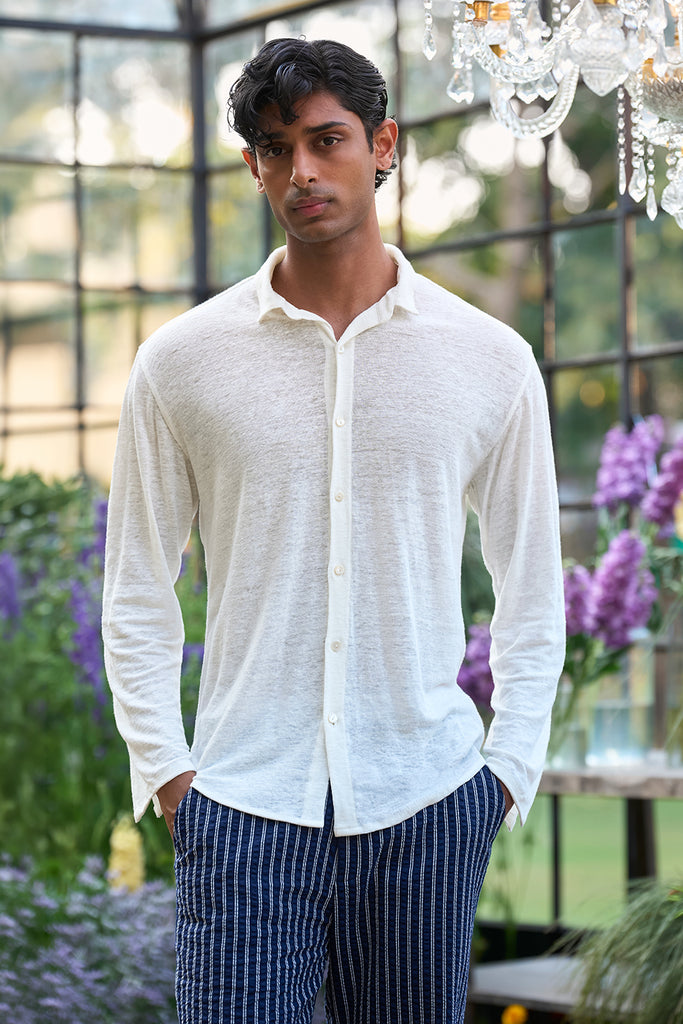 KNITTED HEMP SHIRT dash and dot