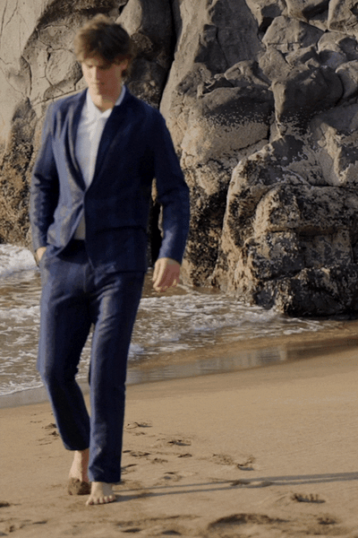 BLUE LACE SUIT - dash and dot