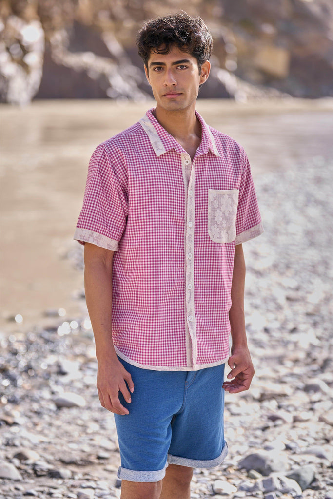 DENIM KNIT SHORTS - dash and dot dash and dot