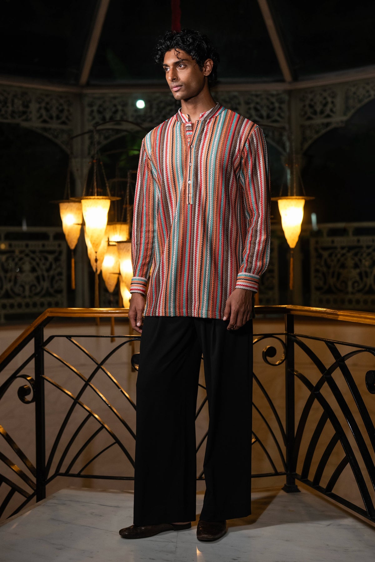 CROCHET LACE KURTA-SHIRT