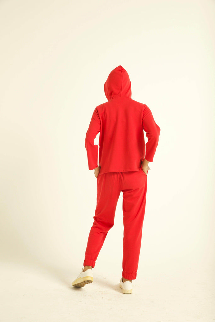 RED/WHITE TRACK SUIT - dash and dot dash and dot