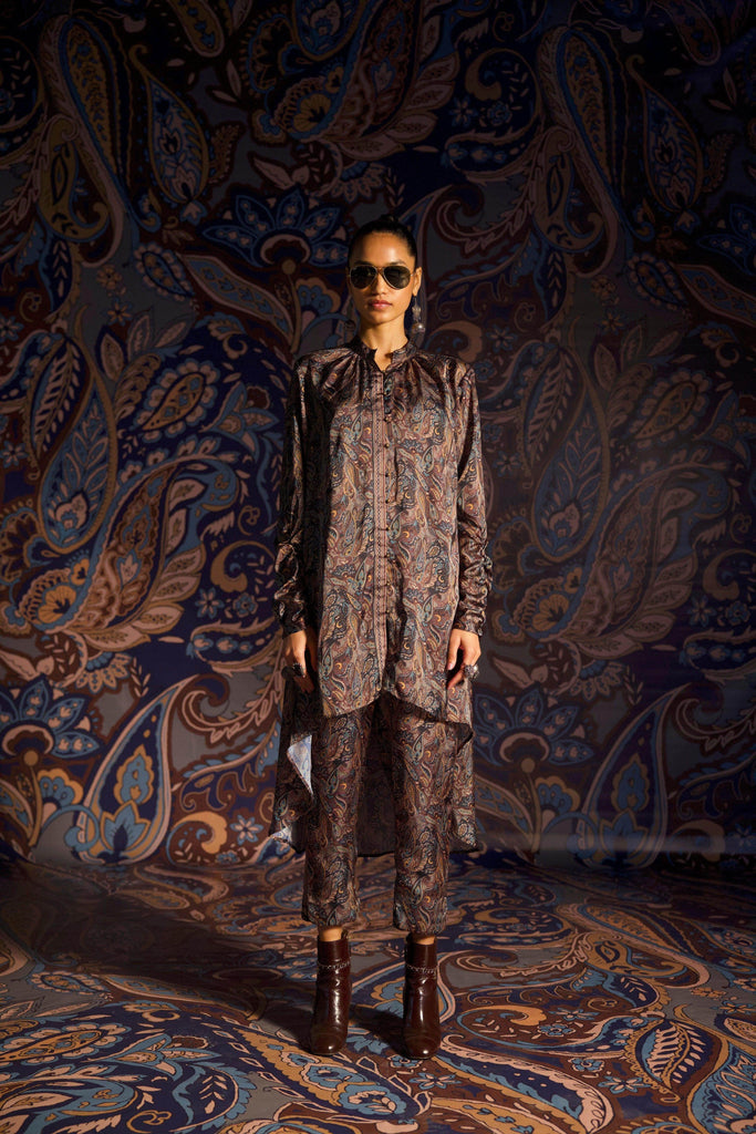 PAISLEY HIGH/LOW PANT - dash and dot dash and dot