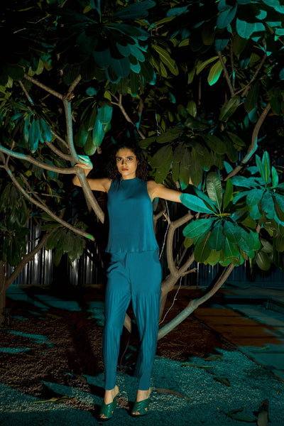 PLEAT SLEEVELESS DRUM SET - dash and dot