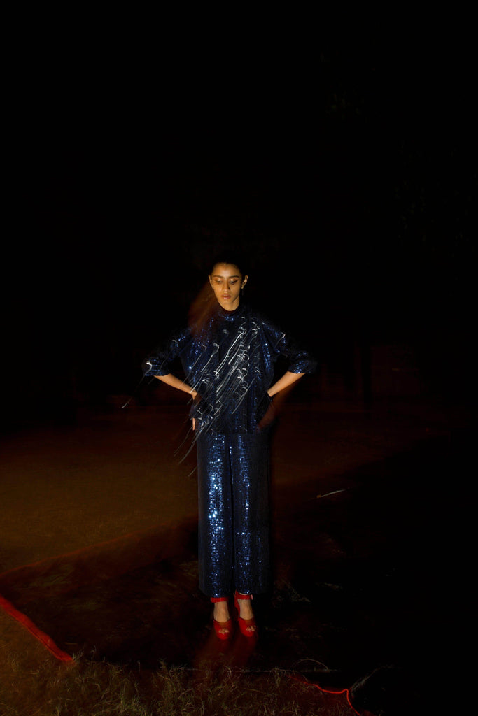 BLUE SEQUIN SET - dash and dot dash and dot