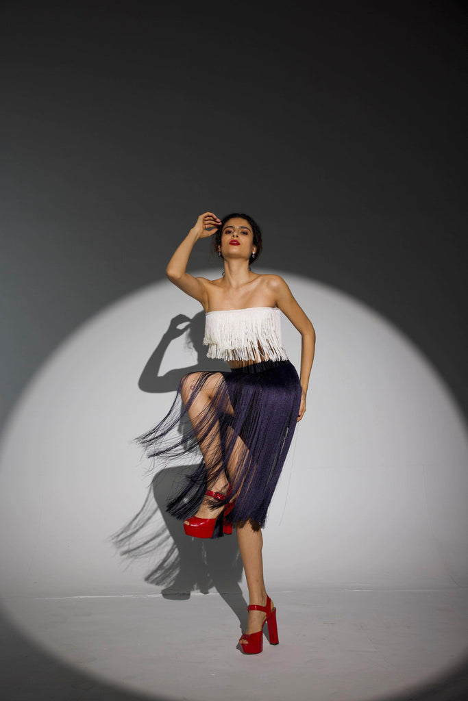 FRINGE SKIRT SET - dash and dot dash and dot