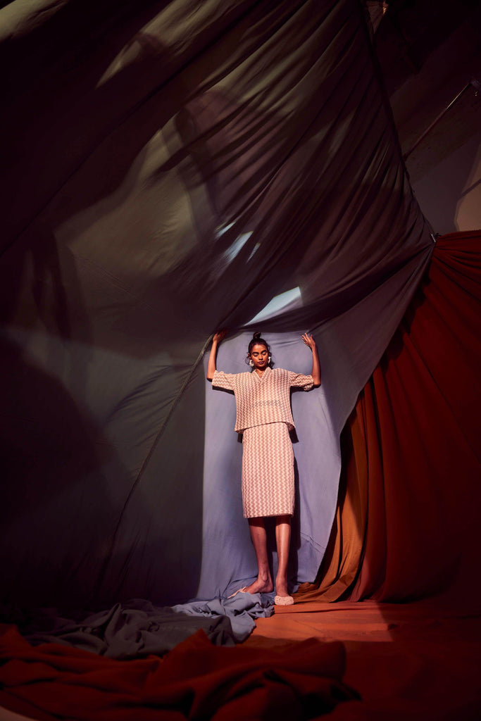 CHEVRON SKIRT SET - dash and dot dash and dot