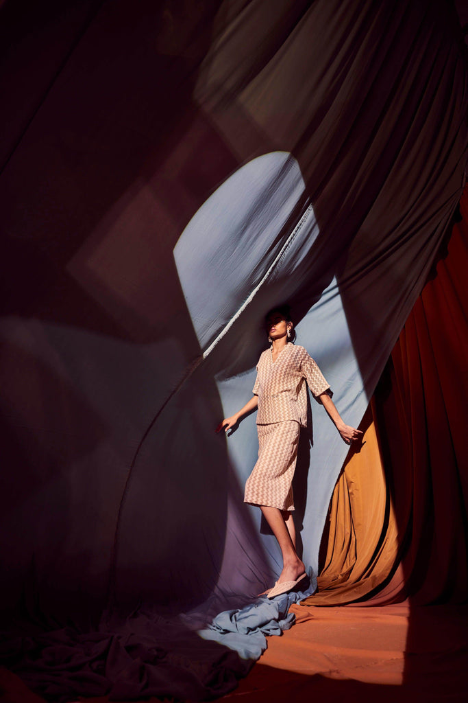 CHEVRON SKIRT SET - dash and dot dash and dot