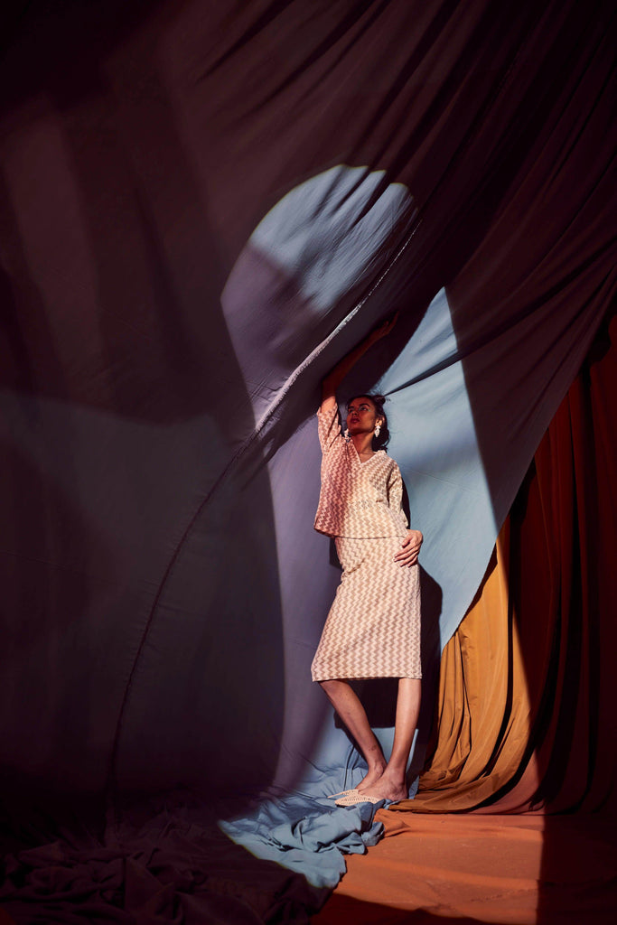 CHEVRON SKIRT SET - dash and dot dash and dot