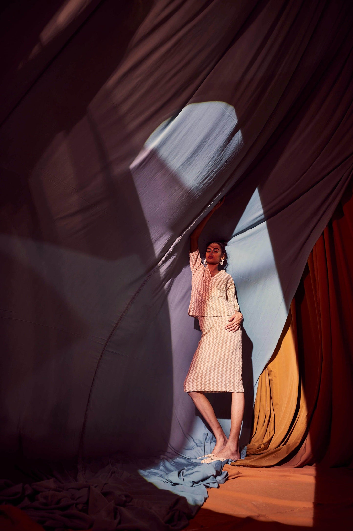 CHEVRON SKIRT SET - dash and dot