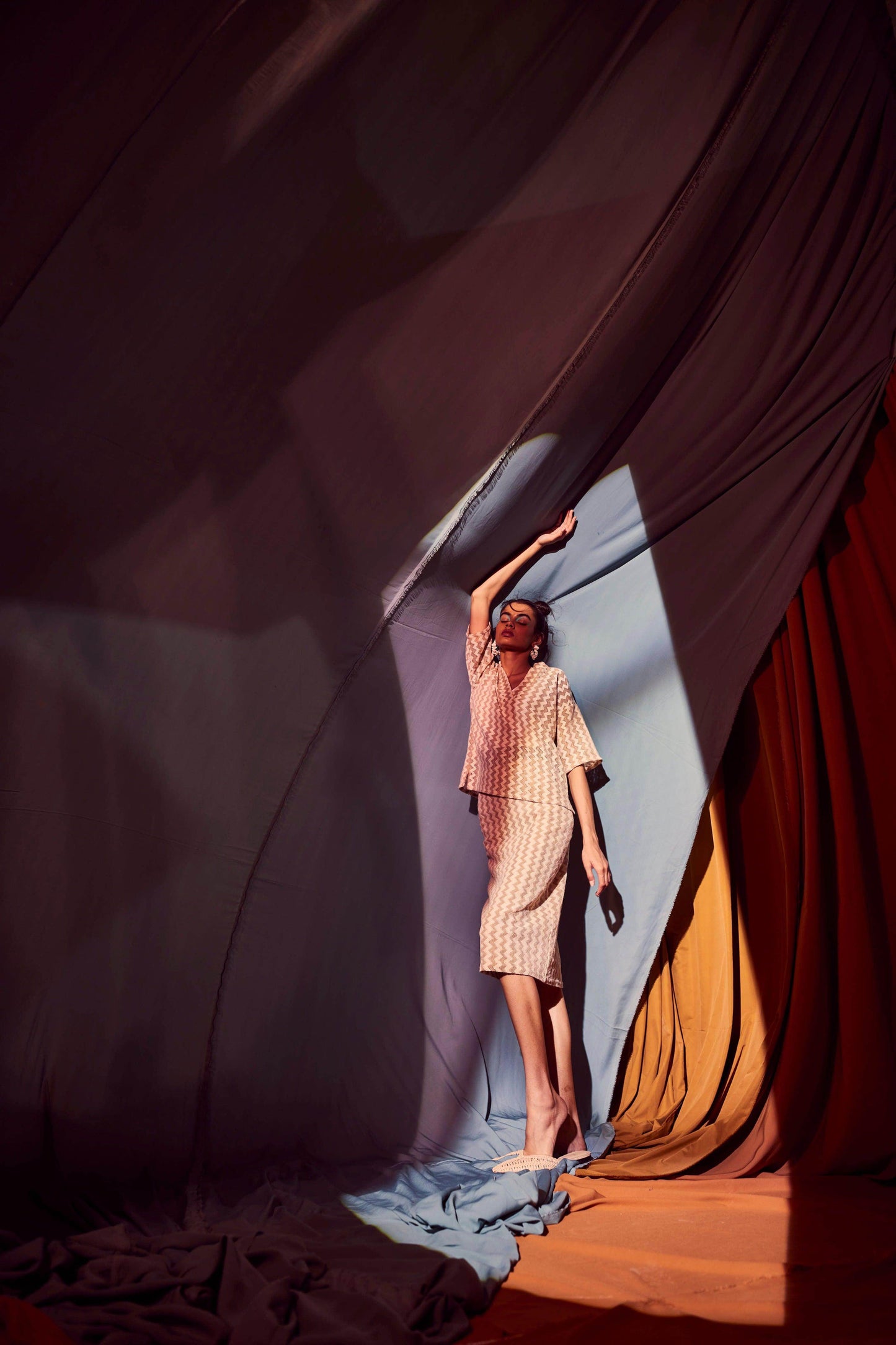 CHEVRON SKIRT SET - dash and dot